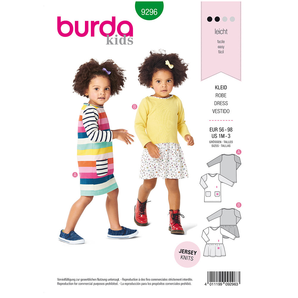 Burda 9328 - Barboteuse pour bébé – La CaSa de la Couture